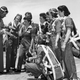 WASP trainees with their instructor pilot, most likely at Avenger Field in Sweetwater, Texas. A Fairchild PT-19 trainer sits in the background. (US Air Force)